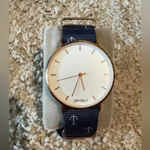 J Beverly Men's Watch with Blue Strap